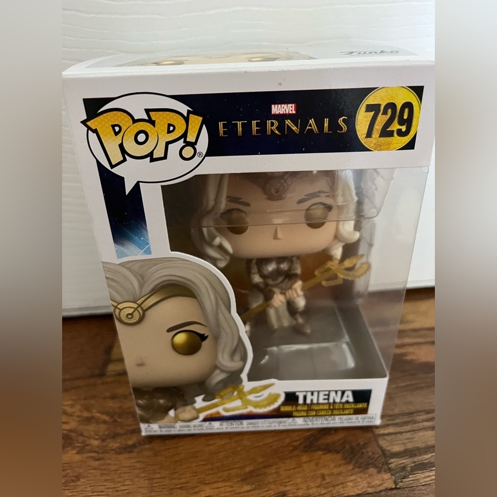 Funko Eternals Thena Vinyl Figure with Gold and Silver Accents 729
